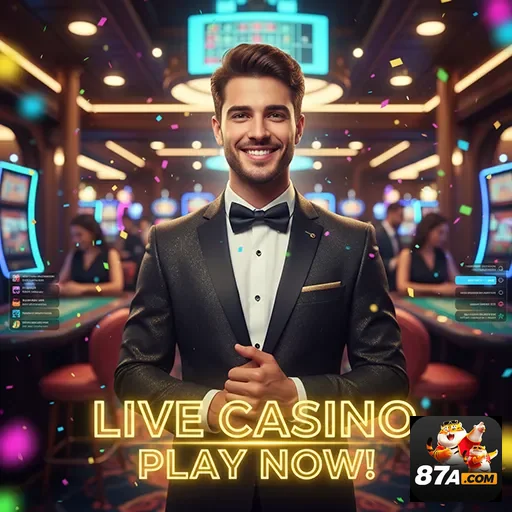 Ilustração de Diversão com Slots e Grandes Prêmios