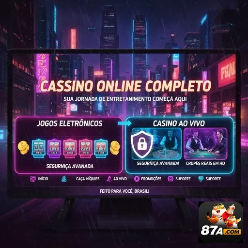 Ilustração de Explore o Cassino Online 87a: Jogos e Prêmios VIP